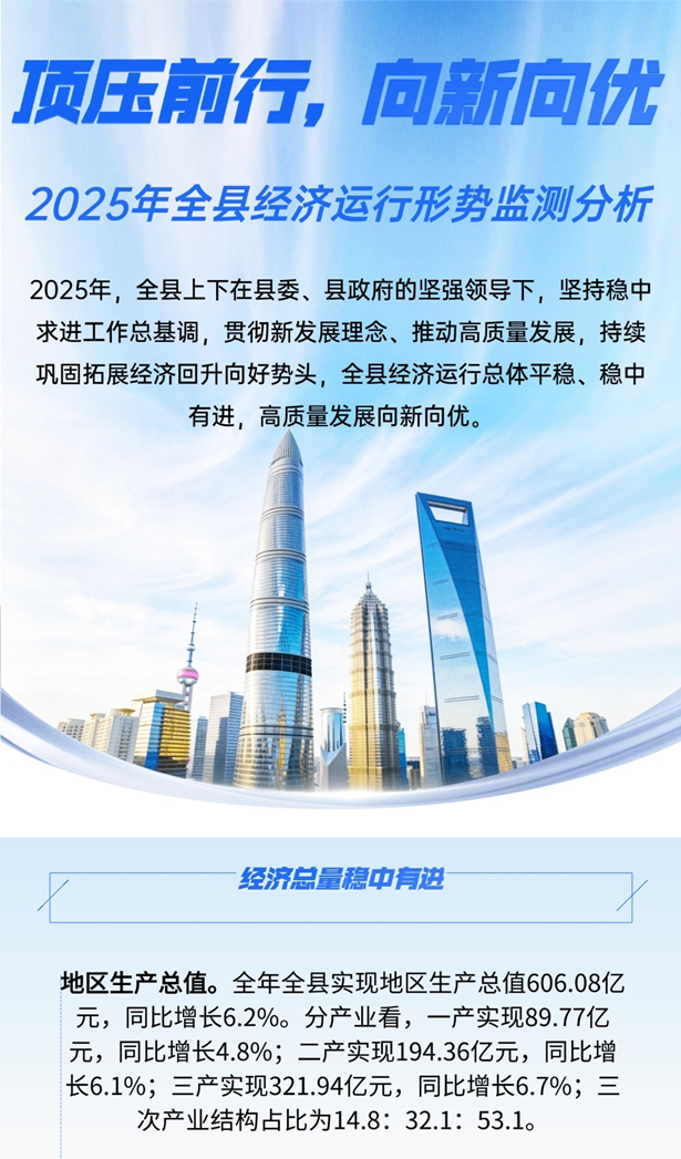 2025年全縣經濟運行形勢監測分析